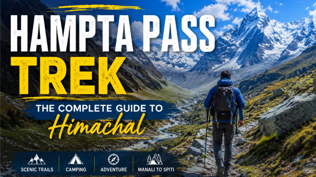 Experience the breathtaking Hampta Pass Trek in 2026 with scenic trails, snow crossings.