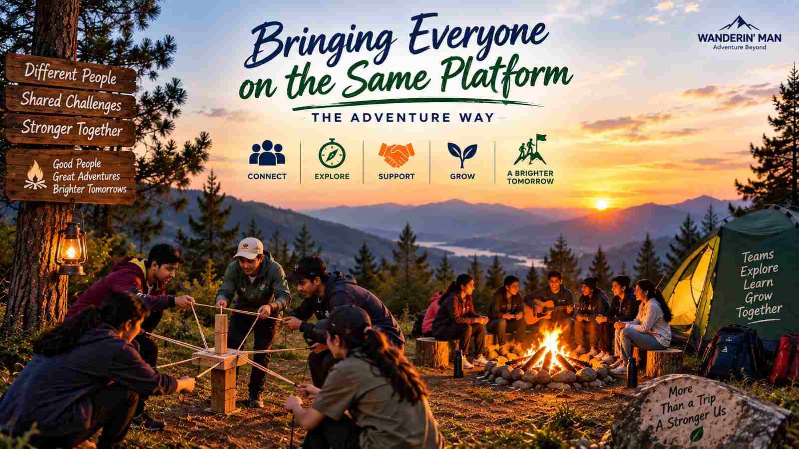 Bringing everyone on the same platform: the adventure way