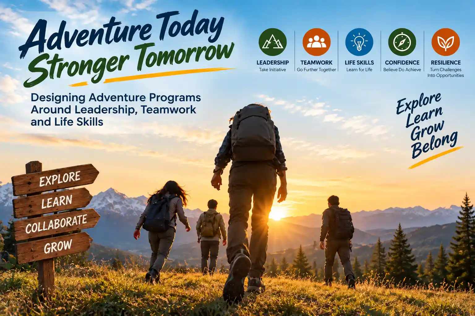 Designing Adventure Programs Around Leadership, Teamwork and Life Skills