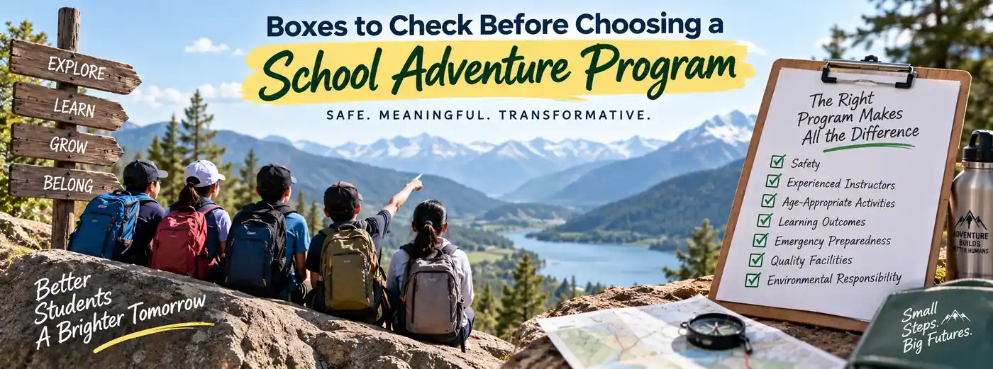 Boxes to Check Before Choosing a School Adventure Program