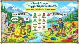 Student-to-Instructor Ratios in Adventure Camps: Why They Matter